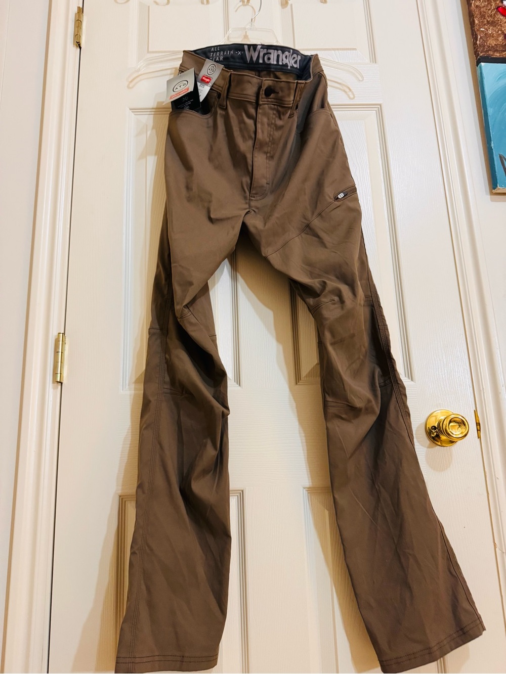 Wrangler Men's Tan Cargo Work Pants